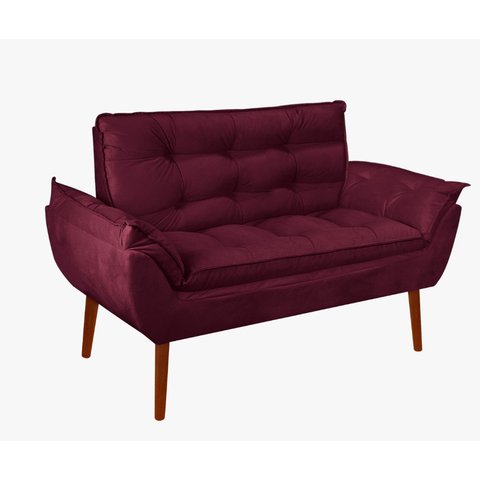 Kit 01 Namoradeira Opala 02 Lugares Decorativa Suede