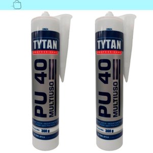 Kit 2 Selante PU 40 Tytan Multiuso Cinza 360g