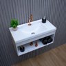 Gabinete Kit Armario para Banheiro 100% MDF Zoff 63cm com Cuba - 3