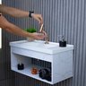 Gabinete Kit Armario para Banheiro 100% MDF Zoff 63cm com Cuba - 4