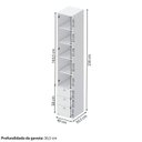 Ver imagem 5 de Quarto Completo Montessoriano, Cama Solteiro Evolutiva e Guarda-Roupa Modulado com LED Wave Casatema MadeiraOriginals Branco/Marrom