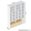 Ver imagem 3 de Quarto Completo Montessoriano, Cama Solteiro Evolutiva e Guarda-Roupa Modulado com LED Wave Casatema MadeiraOriginals Branco/Marrom