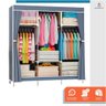 Guarda Roupa Dobrável Organizador Armário para Organizar Roupas - Cinza - 7