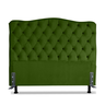 Cabeceira Para Cama Box King 1,98 M Realeza:Suede Verde Musgo - 2