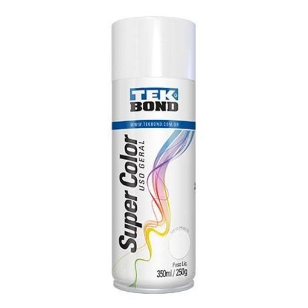 Tinta Spray Uso Geral Branco Brilhante 350ml 250g - Tekbond - 1