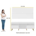 Ver imagem 7 de Rack com Painel TV 65" Retrô Flórida Multimóveis V3133