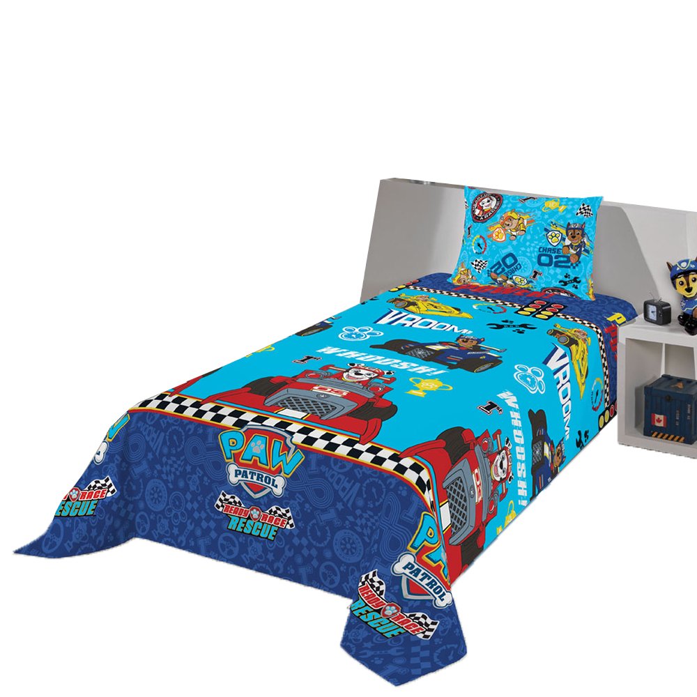 Jogo De Quarto Carro Azul Infantil Stock Car Bebe Solteiro Menino