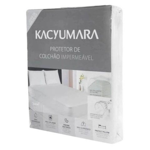 Protetor de Colchão Solteiro King Kacyumara Malha Impermeavel