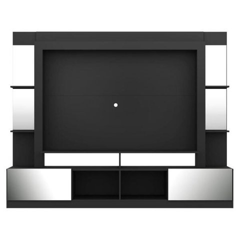Rack Estante para TV até 65 Polegadas e Espelho Oslo Multimóveis Preto