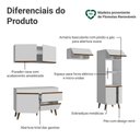 Ver mais imagens de Cozinha Completa Pieta 8 Portas 1 Gaveta MDP 260cm Branco Madesa