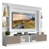 Rack com Painel e Suporte para TV até 65 Polegadas Prateleiras com Espelho Oslo Multimóveis Branco/L - 2