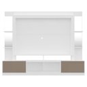 Ver imagem 6 de Rack com Painel e Suporte para TV até 65 Polegadas Prateleiras com Espelho Oslo Multimóveis Branco/L