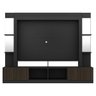 Rack com Painel e Suporte TV 65 Polegadas Prateleiras com Espelho Oslo Multimóveis Preto/Tenerife - 6