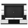 Rack com Painel e Suporte para TV até 65 Polegadas Prateleiras com Espelho Oslo Multimóveis Preto/Br - 6
