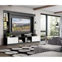 Ver imagem 7 de Rack com Painel e Suporte para TV até 65 Polegadas Prateleiras com Espelho Oslo Multimóveis Preto/Br
