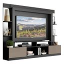 Ver imagem 2 de Rack com Painel e Suporte para TV até 65 Polegadas Prateleiras com Espelho Oslo Multimóveis Preto/La