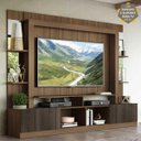 Ver imagem 1 de Rack com Painel e Suporte para TV até 65 Polegadas Prateleiras com Espelho Oslo Multimóveis Madeirad