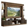 Rack com Painel e Suporte para TV até 65 Polegadas Prateleiras com Espelho Oslo Multimóveis Madeirad - 2
