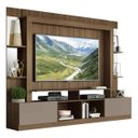 Ver imagem 2 de Rack com Painel e Suporte TV 65 Polegadas Prateleiras com Espelho Oslo Multimóveis Madeirado/Lacca F