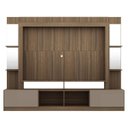 Ver imagem 6 de Rack com Painel e Suporte TV 65 Polegadas Prateleiras com Espelho Oslo Multimóveis Madeirado/Lacca F