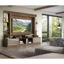 Ver imagem 7 de Rack com Painel e Suporte TV 65 Polegadas Prateleiras com Espelho Oslo Multimóveis Madeirado/Lacca F