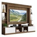 Ver imagem 2 de Rack com Painel e Suporte para TV até 65 Polegadas Prateleiras com Espelho Oslo Multimóveis Madeirad