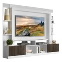 Ver imagem 2 de Rack com Painel e Suporte para TV até 65 Polegadas Prateleiras com Espelho Oslo Multimóveis Branco/T