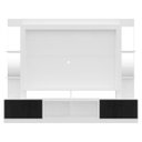 Ver imagem 6 de Rack com Painel e Suporte para TV até 65 Polegadas Prateleiras com Espelho Oslo Multimóveis Branco/P