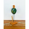 Escultura Caju em Madeira - Decoração Artesanal de Sergipe - 3