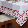 Toalha de Mesa Avulsa Luna Melancia Vermelho para 8 Lugares - Tecido Oxford - 3
