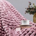 Ver imagem 3 de Cobertor Coberta Tok Max Queen Ultrasoft Alto Relevo Dupla Face - Peony