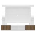 Ver imagem 6 de Rack com Painel TV 65 Polegadas Prateleiras com Espelho Oslo Multimóveis Branco/Madeirado