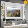 Rack Estante com Painel TV 65 Polegadas e Espelho Oslo Multimóveis Branco/Tenerife - 1