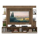 Ver imagem 5 de Rack Estante com Painel TV 65 Polegadas e Espelho Oslo Multimóveis Madeirado/Branco