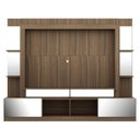 Ver imagem 6 de Rack Estante com Painel TV 65 Polegadas e Espelho Oslo Multimóveis Madeirado/Branco