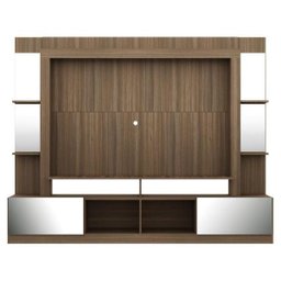 Rack Estante com Painel TV 65 Polegadas e Espelho Oslo Multimóveis Madeirado - 6 Rack Estante com Painel TV 65 Polegadas e Espelho Oslo Multimóveis Madeirado - 6