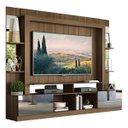 Ver imagem 2 de Rack Estante com Painel TV 65 Polegadas e Espelho Oslo Multimóveis Madeirado/Preto