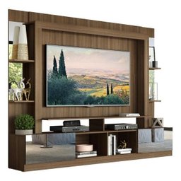 Rack Estante com Painel TV 65 Polegadas e Espelho Oslo Multimóveis Madeirado/Tenerife - 2 Rack Estante com Painel TV 65 Polegadas e Espelho Oslo Multimóveis Madeirado/Tenerife - 2