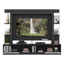 Ver imagem 5 de Rack Estante com Painel TV 65 Polegadas e Espelho Oslo Multimóveis Preto/Branco