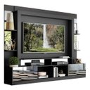 Ver imagem 2 de Rack Estante com Painel TV 65 Polegadas e Espelho Oslo Multimóveis Preto/Branco