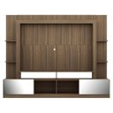 Ver imagem 6 de Rack com Painel TV 65 Polegadas Portas com Espelho Oslo Multimóveis Madeirado/Branco