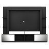 Rack com Painel TV 65 Polegadas Portas com Espelho Oslo Multimóveis Preto - 1