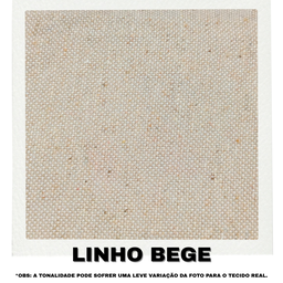 Sofá 3 Lugares Beny com Chaise Esquerdo Linho Cru - 7
