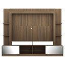 Ver imagem 6 de Rack com Painel TV 65 Polegadas Portas com Espelho Oslo Multimóveis Madeirado/Preto