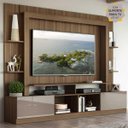 Ver imagem 2 de Rack Estante com Painel e Suporte para TV até 65 Polegadas e 2 Portas Oslo Multimóveis Madeirado/Lac
