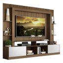 Ver imagem 2 de Rack Estante com Painel e Suporte para TV até 65 Polegadas e 2 Portas Oslo Multimóveis Madeirado/Bra
