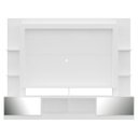 Ver imagem 6 de Rack com Painel e Suporte para TV até 65 Polegadas Portas com Espelho Oslo Multimóveis Branco/Lacca