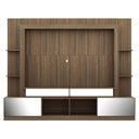 Ver imagem 6 de Rack com Painel e Suporte para Tv até 65 Polegadas Portas com Espelho Oslo Multimóveis Madeirado