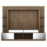 Rack com Painel e Suporte para TV até 65 Polegadas Portas com Espelho Oslo Multimóveis Madeirado/Bra - 6