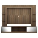 Ver imagem 6 de Rack com Painel e Suporte para TV até 65 Polegadas Portas com Espelho Oslo Multimóveis Madeirado/Lac